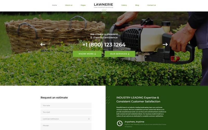 Lawnerie-景观设计Joomla模板