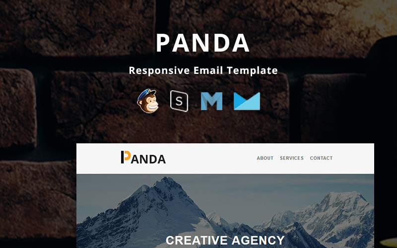 Panda - Corporate Responsive Email nieuwsbriefsjabloon