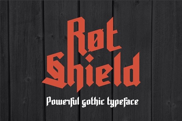 Download Шрифт "Rot Shield Font" / Rot Shield Font - Шрифт на тему графика 
