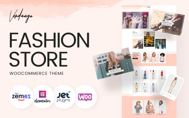Verdango - Tema para WooCommerce de Elementor para tienda de moda
