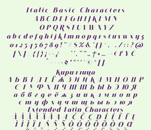 Download Шрифт "VOGUER Sans Italic Font" / VOGUER Sans Italic Font - Шрифт на тему графика 