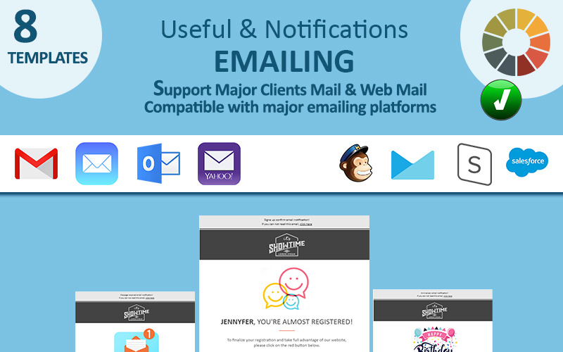 Modèle de newsletter par e-mail de notifications utiles