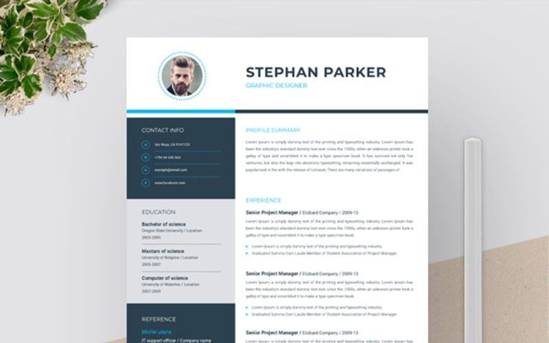 Stephan Parker Creative Resume Template