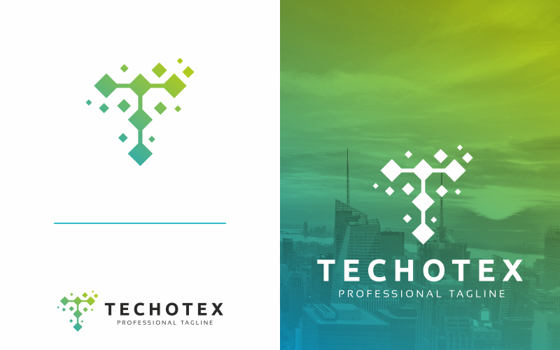 Download Шаблон логотипа "Techotex T Letter Logo Template" / Techotex T Letter Logo Template - Шаблон логотипа на тему графика accounting agency app bold business circle colorful concept consulting corporate creative financial global industry internet investment letter marketing media modern