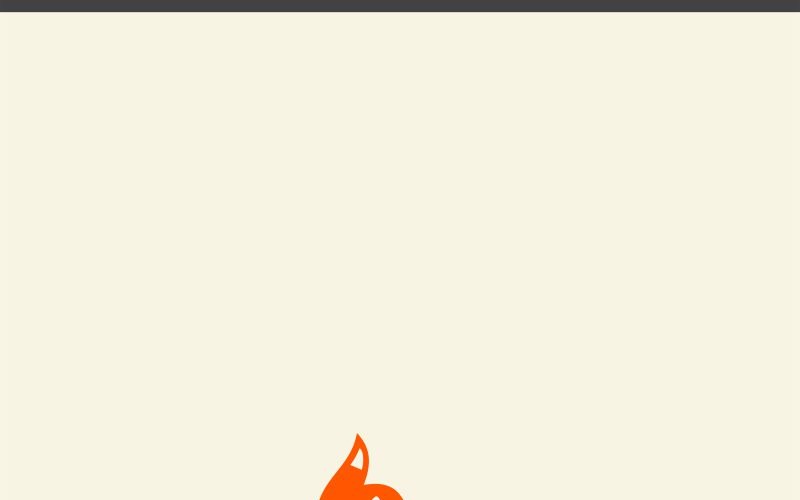 Whale and Fox Logo Template