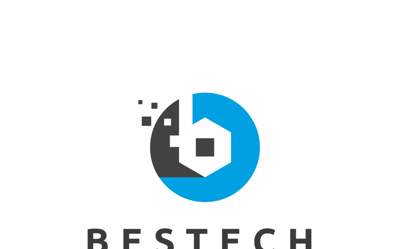 Download Шаблон логотипа "Bestech B Letter Logo Template" / Bestech B Letter Logo Template - Шаблон логотипа на тему графика b letter logo box brainstorm brand branding business consultant consulting corporate cube cubic cubical design development entertainment expert gaming hexagon