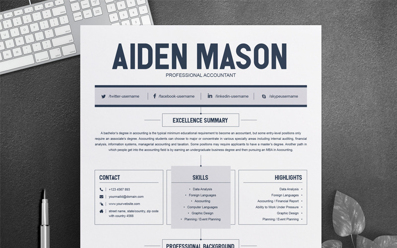 Download Резюме "Clean & Creative Resume Template" / Clean & Creative Resume Template - Резюме на тему графика resume template mac page 3 best clean cover letter creative curriculum vitae cv free modern design microsoft word pages photoshop