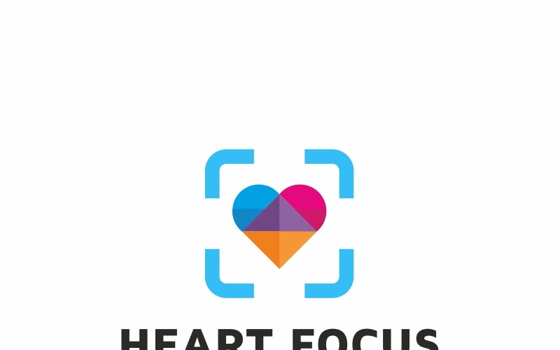 Hart Focus Logo sjabloon