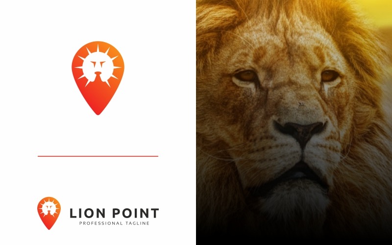 Download Шаблон логотипа "Lion Point Logo Template" / Lion Point Logo Template - Шаблон логотипа на тему графика animals club creative crest crown design emblem gold graphic great head hotel icon illustrator king leader lion logo luxurious luxury