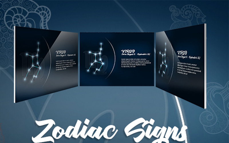 Modello di PowerPoint in stile zodiacale primo
