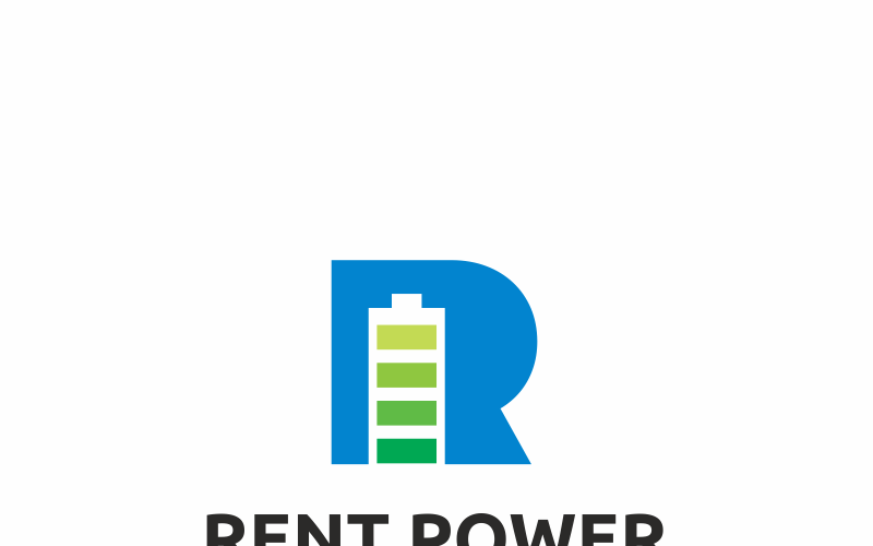 Download Шаблон логотипа "Rent Power Logo Template" / Rent Power Logo Template - Шаблон логотипа на тему графика agency circular consultant consulting corporate creation degree gaming letter marketing media modern r logo race racing random real estate record