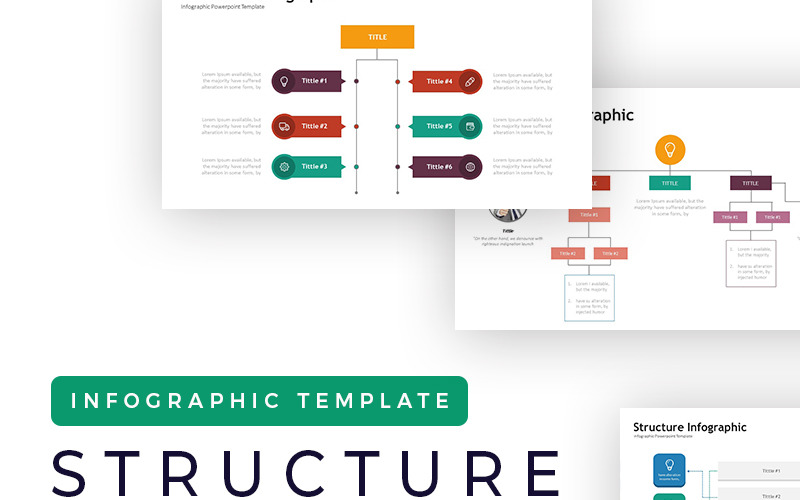 Structuur - Infographic PowerPoint-sjabloon