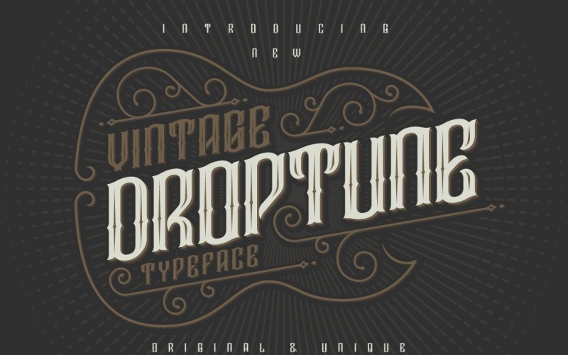 Droptune Schrift Schrift