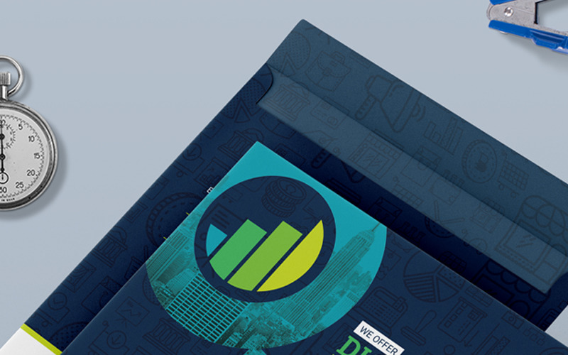 Download Фирменный стиль "Envelope Template for SEO and Digital Marketing Company" / Envelope Template for SEO and Digital Marketing Company - Фирменный стиль на тему графика seo digital marketing commercial size official catalog c56 c5 c4 packet pocket packaging envelop design template envelope liner kraft red