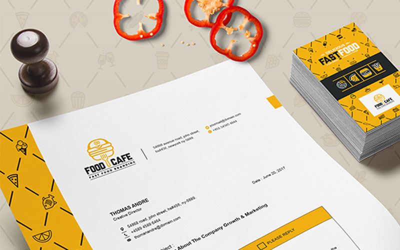 Download Фирменный стиль "Fax Paper - Corporate Identity Template" / Fax Paper - Corporate Identity Template - Фирменный стиль на тему графика food fast chinese restaurant letterhead template design ms word pad corporate font bundle business a4 docx office official psd eps