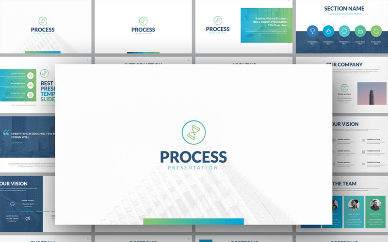 Folyamat – Többcélú PowerPoint-sablon