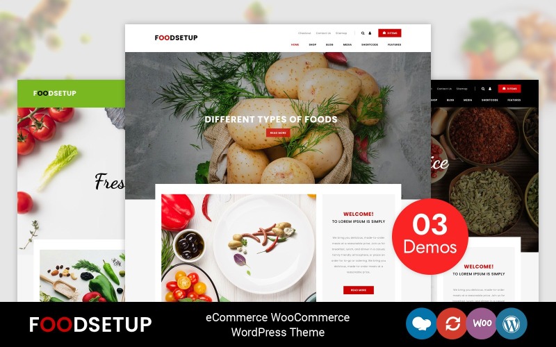 FoodSetup - Їжа та ресторан WooCommerce Theme