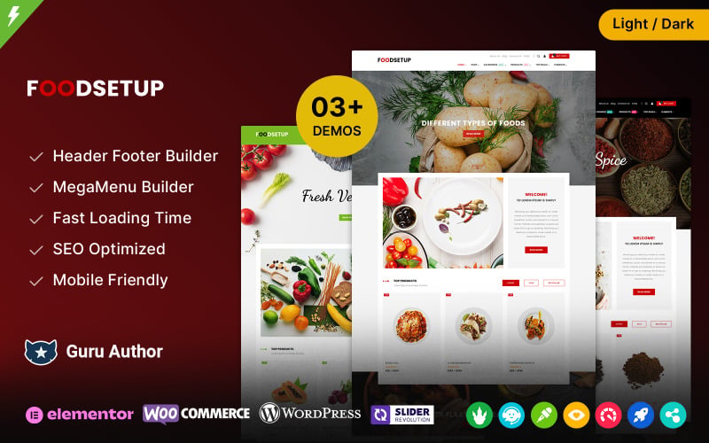 FoodSetup - 食品香料和餐厅 WooCommerce 主题