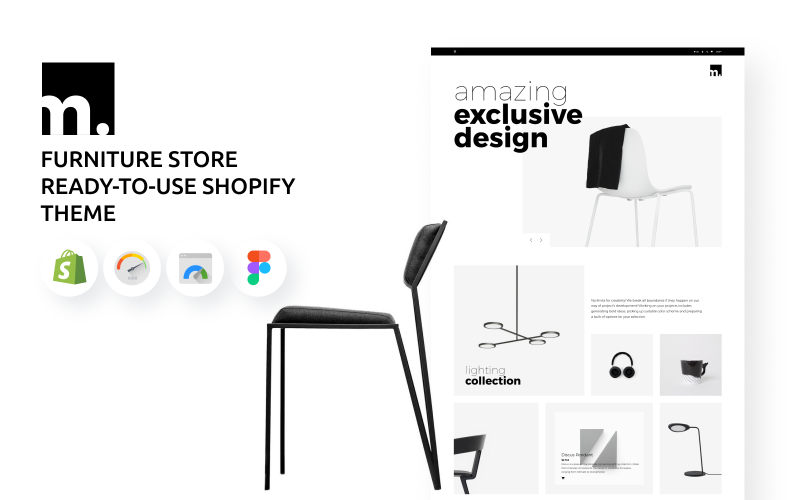 m - Möbelbutik färdigt att använda Shopify-tema