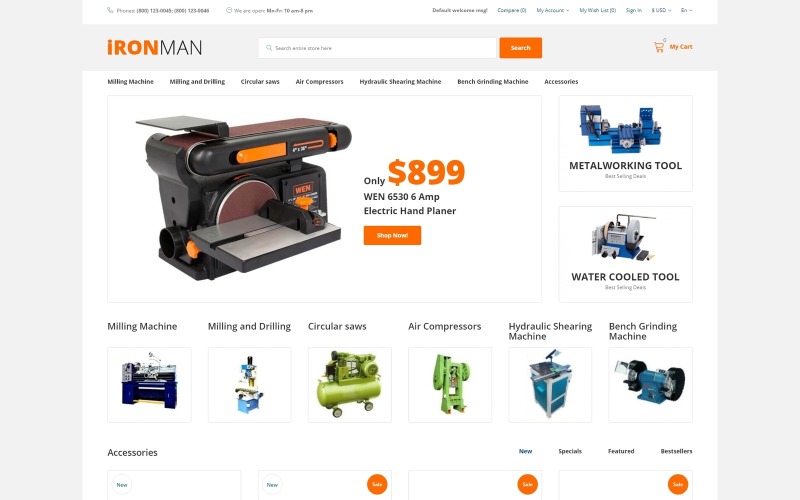 Modello IronMan OpenCart