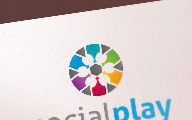 Modelo de logotipo de empresa de mídia social