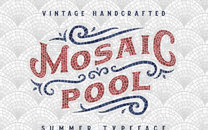 Mosaic Pool Schriftart