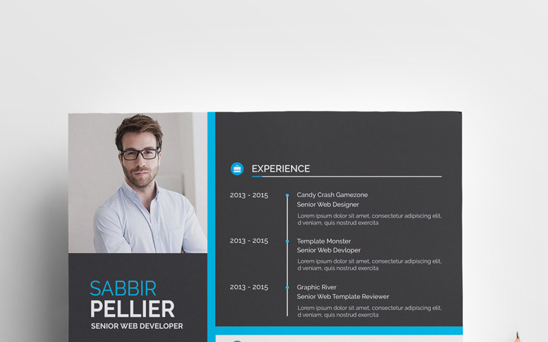 Download Резюме "Sabbir Willams Resume Template" / Sabbir Willams Resume Template - Резюме на тему графика 2-pieceresume a4 black bright career clean cleancv cleanresume coverletter creative creativeresume curriculumvitae cv cvdesign cvresume template designer docx editable elegant