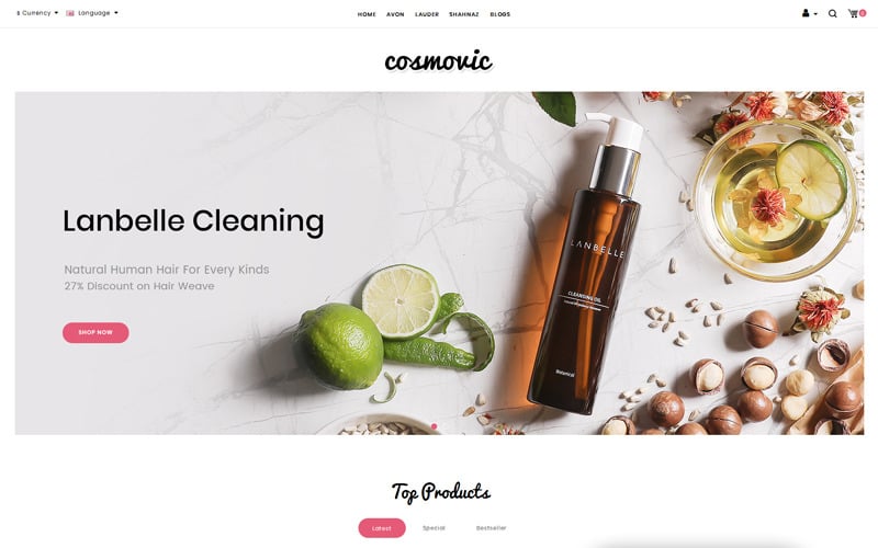 Fashion Accessories Store OpenCart Template