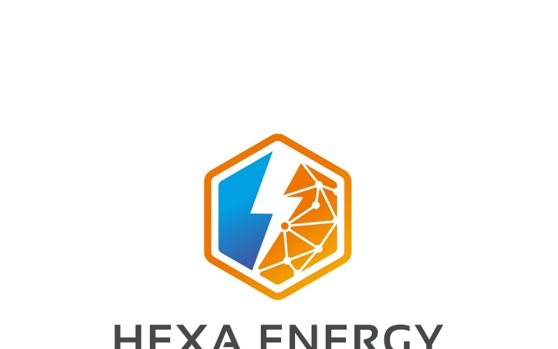 Download Шаблон логотипа "Hexa Energy Logo Logo Template" / Hexa Energy Logo Logo Template - Шаблон логотипа на тему графика alternative blue bolt branding clean color energy corporate ecology electric electricity logo full green hardware impact lighting modern power powerpoint