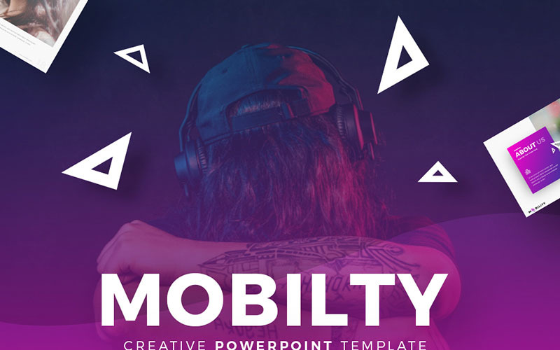 Mobilitet - Kreativ presentation PowerPoint-mall