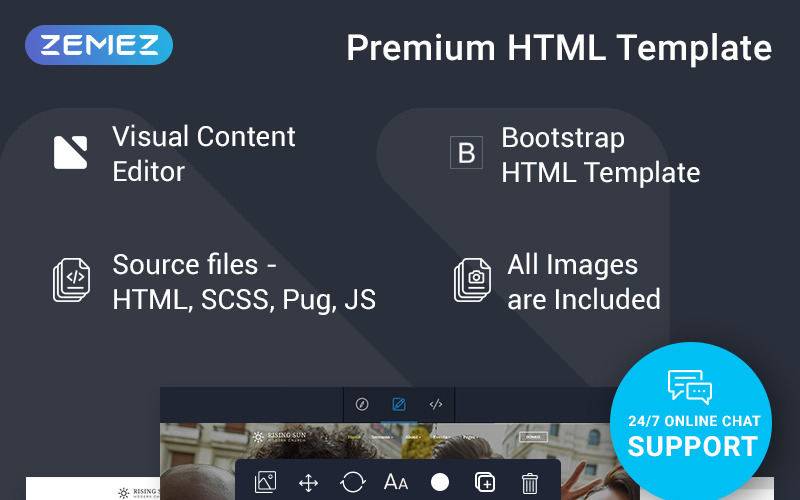 используйте шаблон сайта