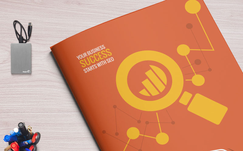 Download Фирменный стиль "Brochure for SEO (Search Engine Optimization) Agency" / Brochure for SEO (Search Engine Optimization) Agency - Фирменный стиль на тему графика seo search engine optimization marketing bi-fold brochure company profile business brochure book magazine annual report 2018 design template triangle square