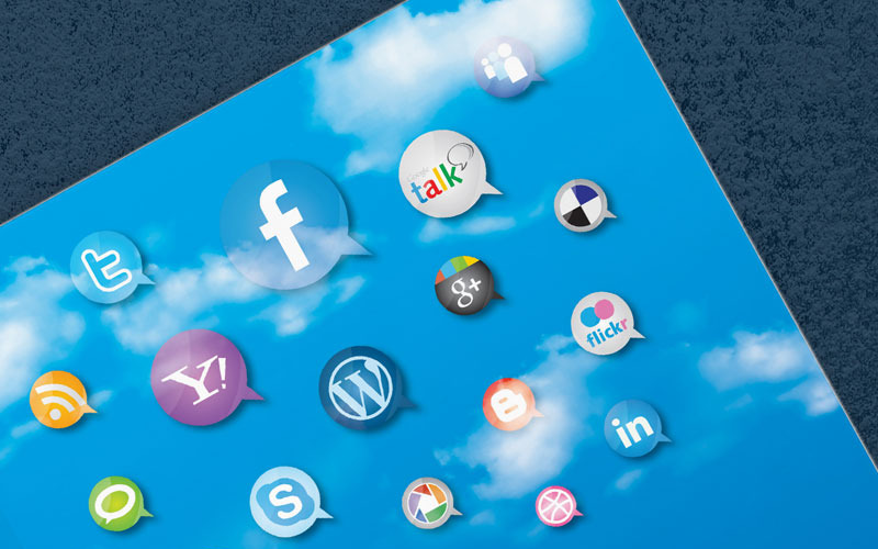 Brochure pour les entreprises de médias sociaux - Modèle d'identité d'entreprise