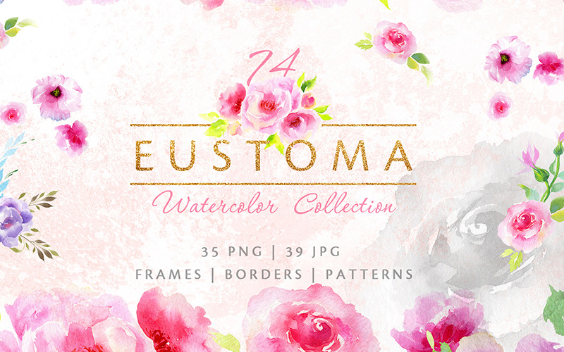 Download Иллюстрация "Purple Watercolor Eustoma JPG PNG - Illustration" / Purple Watercolor Eustoma JPG PNG - Illustration - Иллюстрация на тему графика eustoma purple png clipart watercolor