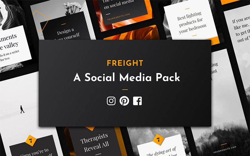Шаблон для социальных сетей Freight Delightful Artifacts