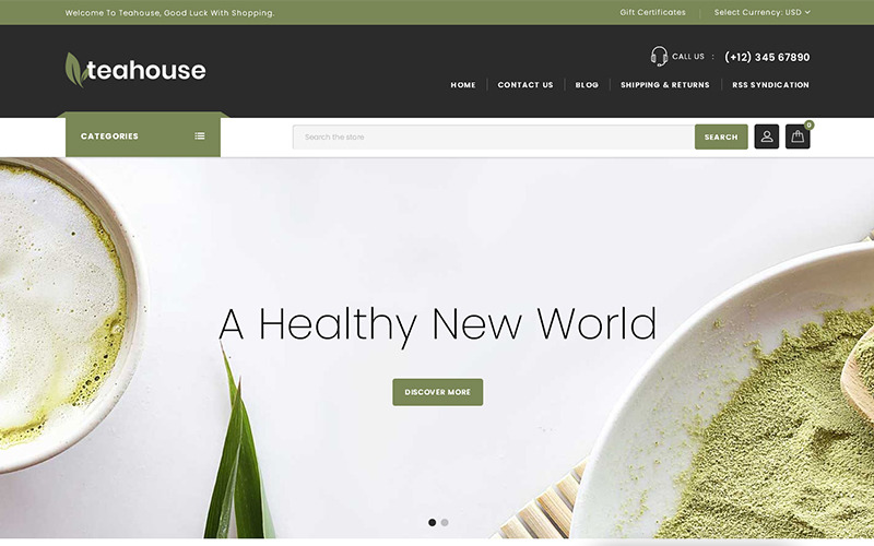 Theehuis - Multipurpose Store BigCommerce-thema