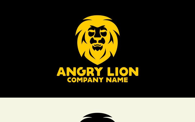 Angry Lion Logo sjabloon
