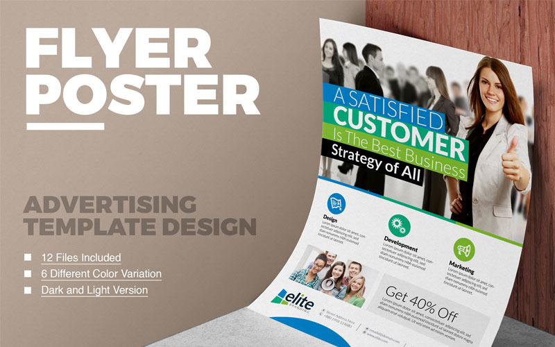 Business Flyer - Vorlage für Unternehmensidentität