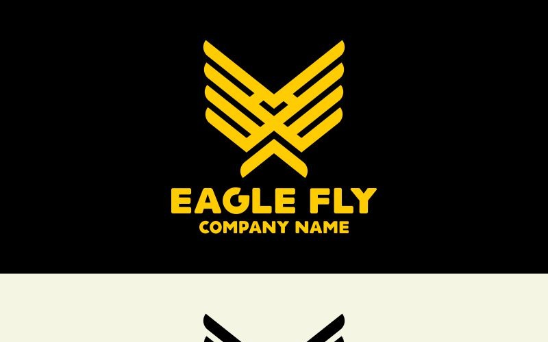 Download Шаблон логотипа "Flying Eagle Logo Template" / Flying Eagle Logo Template - Шаблон логотипа на тему графика america animal bird car command control determination dominance eagle logo focus guardian leader leadership phoenix predator protection race real estate