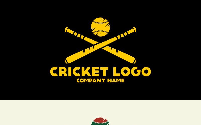 Kriket Logo šablona
