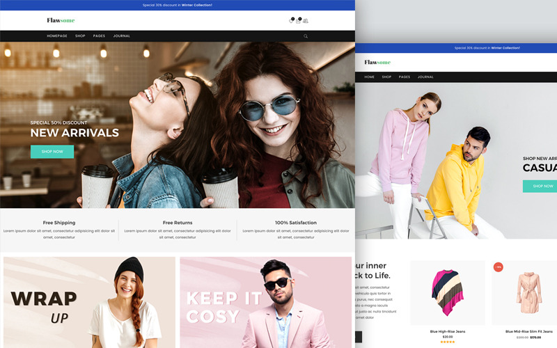 Kusurlu - Duyarlı Moda Kıyafetleri WooCommerce Teması