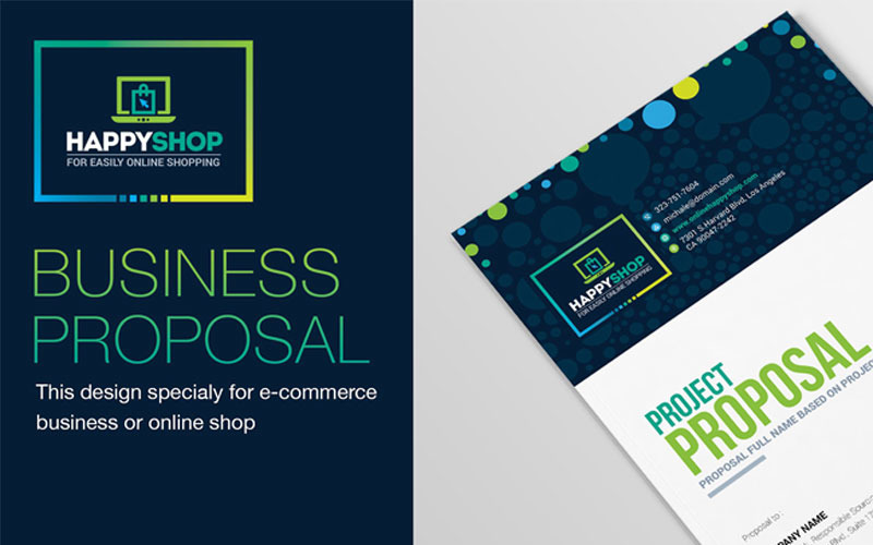 Vorschlag für ein E-Commerce-Geschäftsprojekt - Vorlage für die Unternehmensidentität