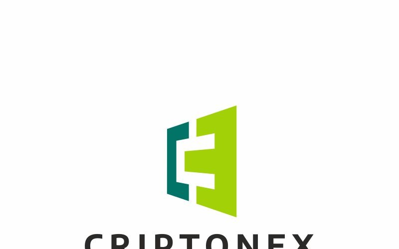 Criptonex C字母徽标模板