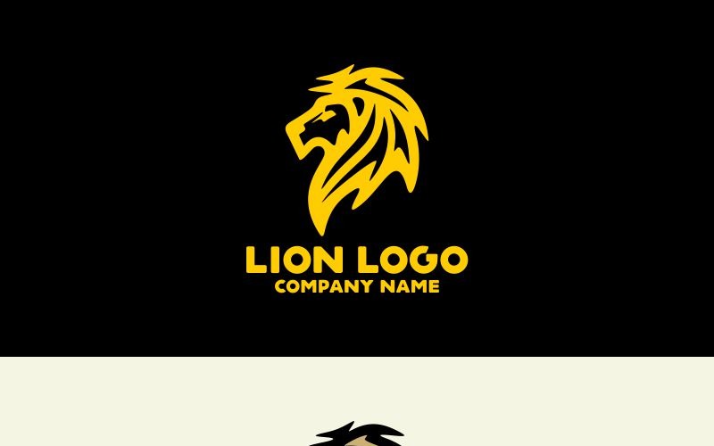 Download Шаблон логотипа "Lion Logo Template" / Lion Logo Template - Шаблон логотипа на тему графика circle classy coin corporate king lion head logo modern protector security strength strong tech