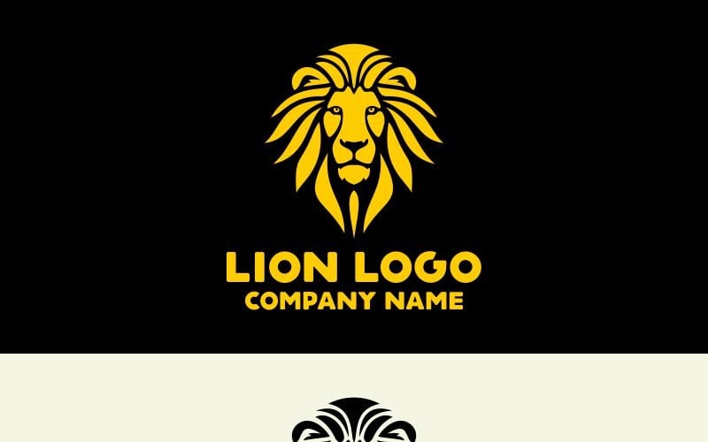 Download Шаблон логотипа "Lion Logo Template" / Lion Logo Template - Шаблон логотипа на тему графика circle classy coin corporate king lion head logo modern protector security strength strong tech