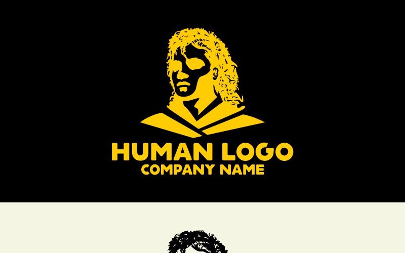 Людський логотип шаблон