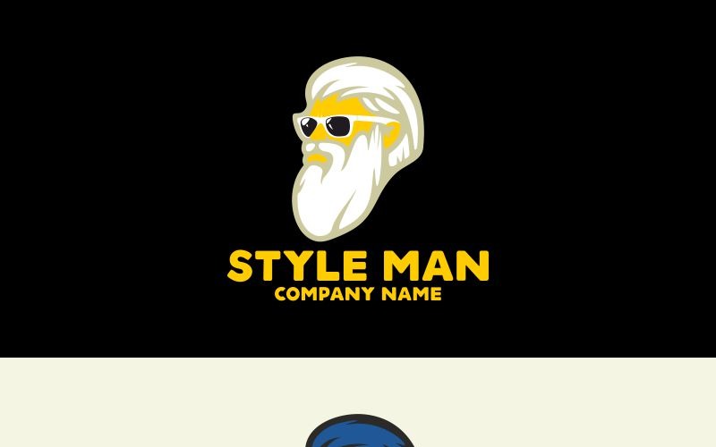 Man Logo stijlsjabloon