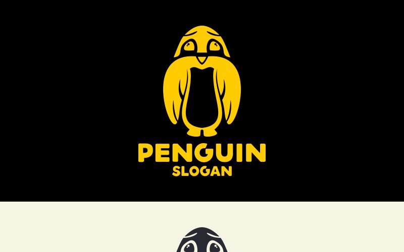 Download Шаблон логотипа "Penguin Logo Template" / Penguin Logo Template - Шаблон логотипа на тему графика animal animals antartic antartica bird black cold cool design freeze frozen graphic ice icon logo media penguin silhouette snow studio