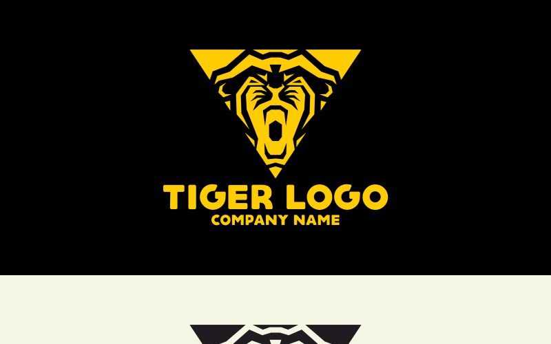 Шаблон логотипа тигра