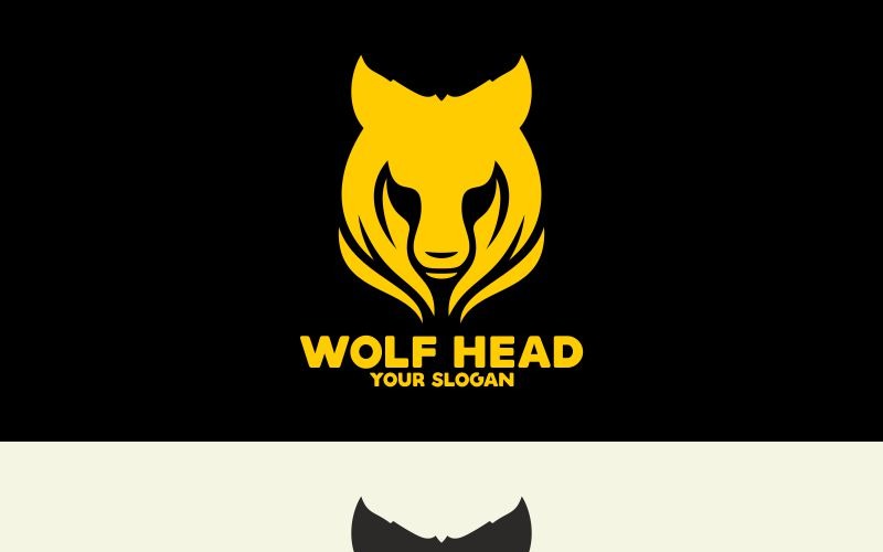 Download Шаблон логотипа "Wolf Head Logo Template" / Wolf Head Logo Template - Шаблон логотипа на тему графика animal animals branding club company dog elegant head jungle logo pet pets power powerpoint sport strong vector wild wolf